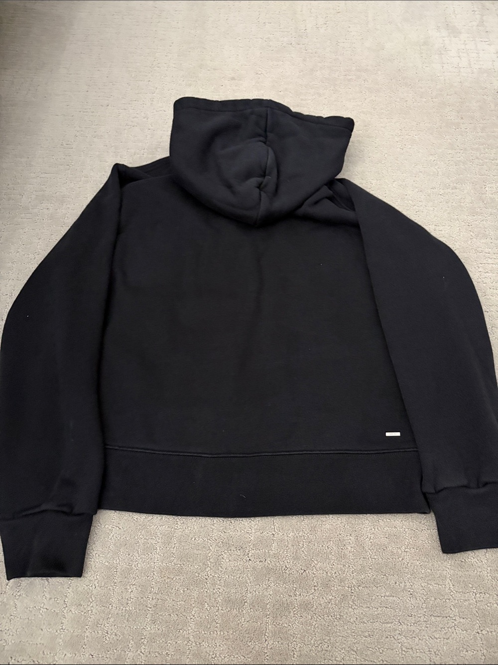 AMIRI Black Hoodie with White Logo - Picture 6 of 7